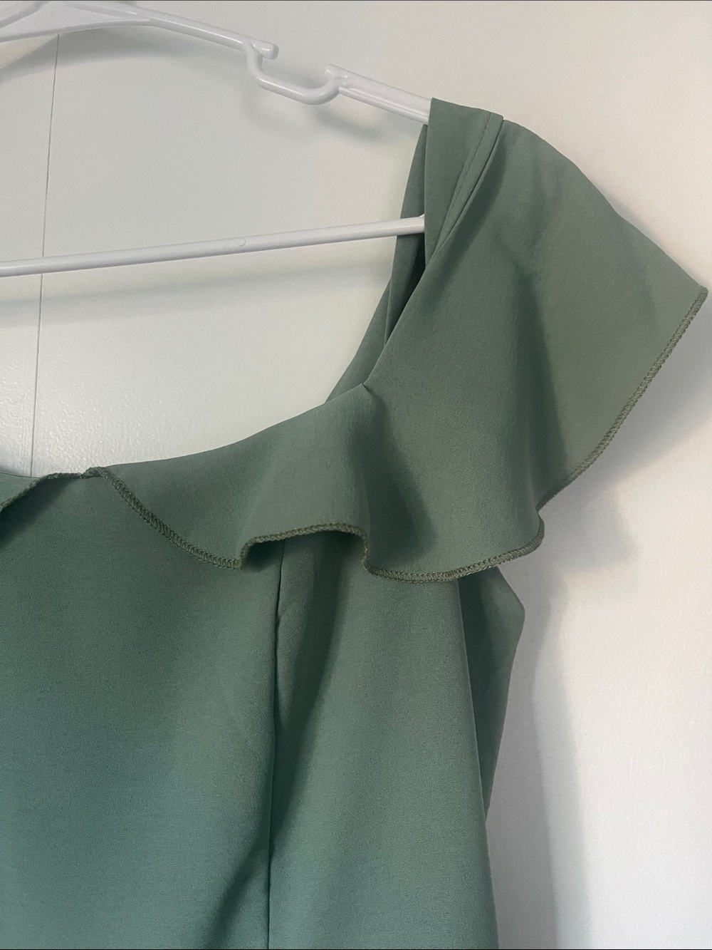 Sage Green Ruffle Tiered Maxi Dress - Picture 2 of 5